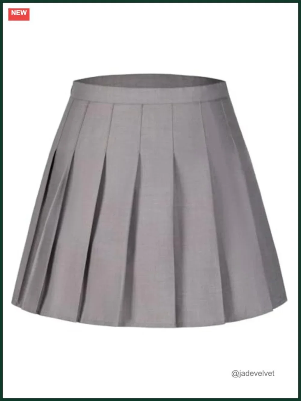 Girls Pleated Skort with Undershorts High Waisted Mini Pull On Tennis Skirt